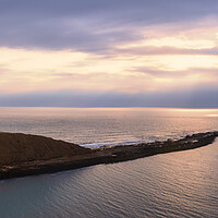 Buy canvas prints of Filey Brigg Aerial Panoramic by Tim Hill