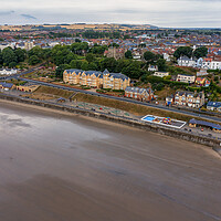 Buy canvas prints of Filey Promenade from Above by Tim Hill