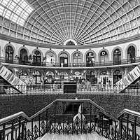 Buy canvas prints of Leeds Corn Exchange Monochrome by Tim Hill