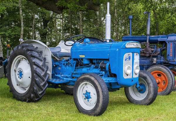 Fordson Super Dexta Tractor Picture Board by Tim Hill