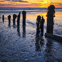 Buy canvas prints of Sandsend Sunrise Yorkshire Coast by Tim Hill