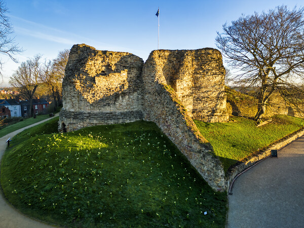 Pontefract Castle Picture Board by Tim Hill