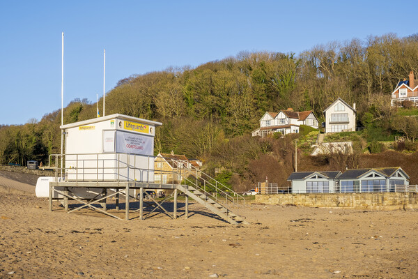 Sandsend Coastguard Station and Beach Cafe Picture Board by Tim Hill