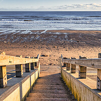 Buy canvas prints of The Enchanting Sandsend Stairway by Tim Hill