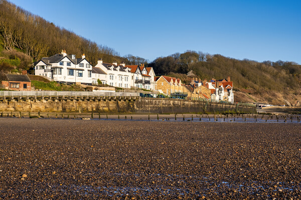Serenity on Sandsend Shore Picture Board by Tim Hill
