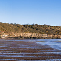 Buy canvas prints of Sandsend Beach Panoramic by Tim Hill