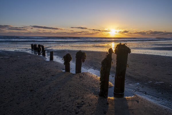 Sandsend Sunrise Yorkshire Coast Picture Board by Tim Hill