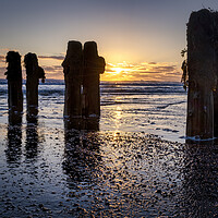 Buy canvas prints of Sunrise over Sandsend Beach by Tim Hill