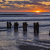 Buy canvas prints of Here comes the sun at Sandsend by Tim Hill