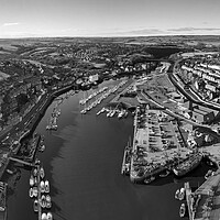 Buy canvas prints of Whitby River Esk and Yacht Marina by Tim Hill