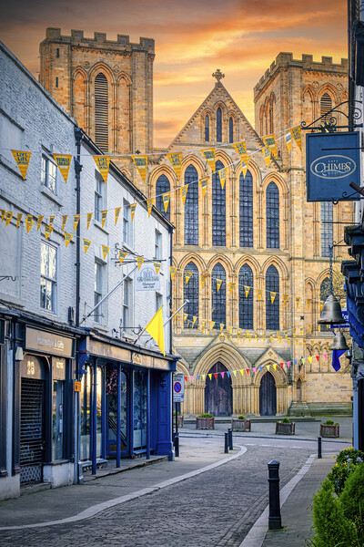 Ripon Cathedral from Kirkgate Picture Board by Tim Hill