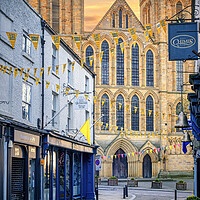 Buy canvas prints of Ripon Cathedral from Kirkgate by Tim Hill