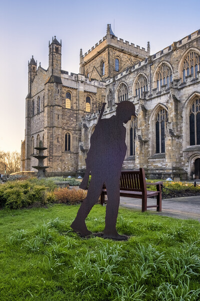 Ripon Cathedral Remembrance Soldier Picture Board by Tim Hill