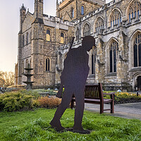 Buy canvas prints of Ripon Cathedral Remembrance Soldier by Tim Hill