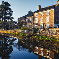 Buy canvas prints of Canal Mirrors: Reflecting Ripon's Beauty by Tim Hill
