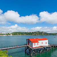 Buy canvas prints of Old historic lifeboat station at Tenby in Wales. by Tim Hill