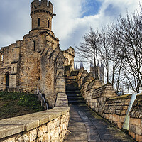 Buy canvas prints of Lincoln Castle Walls, Lincolnshire by Tim Hill
