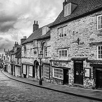 Buy canvas prints of Steep Hill Black and White, Lincoln by Tim Hill