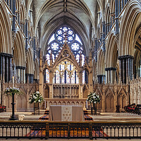 Buy canvas prints of Lincoln Cathedral Interior by Tim Hill