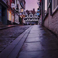Buy canvas prints of Steep Hill at Night, Lincoln by Tim Hill