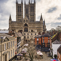 Buy canvas prints of Majestic Lincoln Cathedral by Tim Hill
