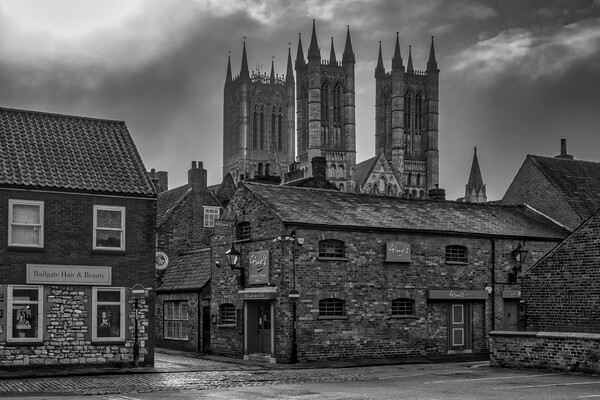 Lincoln Black and White Picture Board by Tim Hill