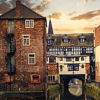 Buy canvas prints of High Bridge Lincoln, England by Tim Hill