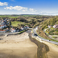 Buy canvas prints of Sandsend beach in North Yorkshire by Tim Hill