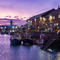 Buy canvas prints of Scarborough Harbour North Yorkshire by Tim Hill