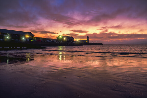 Majestic Scarborough Sunrise Picture Board by Tim Hill