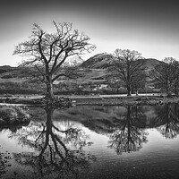 Buy canvas prints of  Buttermere Black and White Photography by Tim Hill
