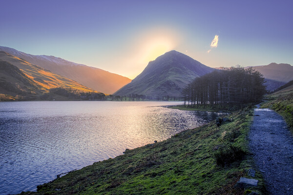 Fleetwith Pike Sunrise, Buttermere Picture Board by Tim Hill