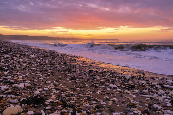 Beautiful Bridlington North Beach Sunrise Picture Board by Tim Hill