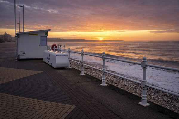 Bridlington North Lifeguard Station Picture Board by Tim Hill