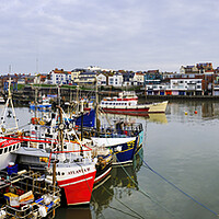 Buy canvas prints of Bridlington Harbour Panoramic by Tim Hill