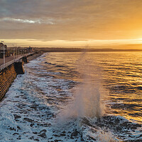 Buy canvas prints of Bridlington Sunrise and Waves by Tim Hill