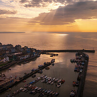 Buy canvas prints of Rays from Heaven, Bridlington Yorkshire by Tim Hill