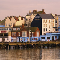 Buy canvas prints of Bridlington Harbour Front Panoramic by Tim Hill