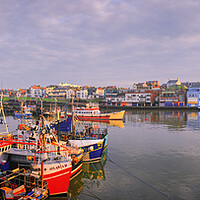 Buy canvas prints of Bridlington Harbour Panoramic by Tim Hill