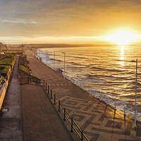 Buy canvas prints of Bridlington Sunrise: Serene Coastal Panorama by Tim Hill
