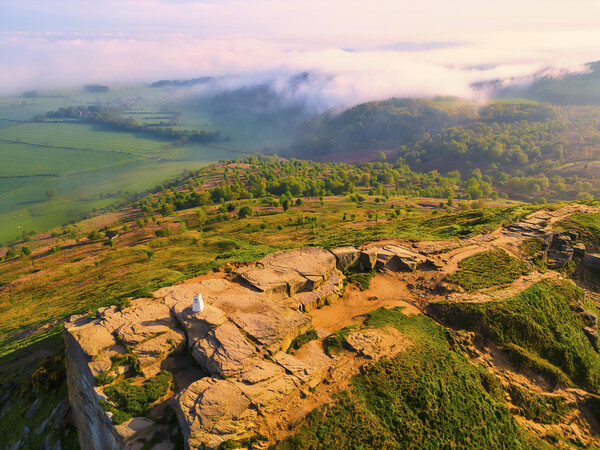 Roseberry Topping: Breathtaking Aerial View Picture Board by Tim Hill