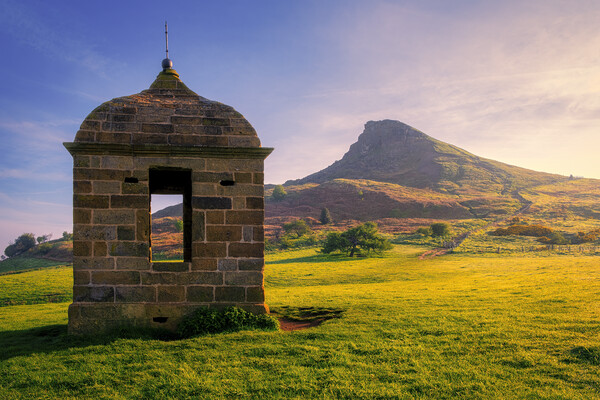 Roseberry Topping Stone Folly Picture Board by Tim Hill