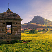 Buy canvas prints of Roseberry Topping Stone Folly by Tim Hill