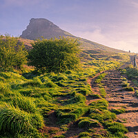 Buy canvas prints of Stone Steps Lead to Roseberry Topping by Tim Hill