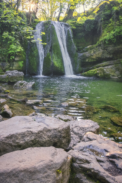 Janet's Foss Malham: Yorkshire Dales Sunrise Picture Board by Tim Hill