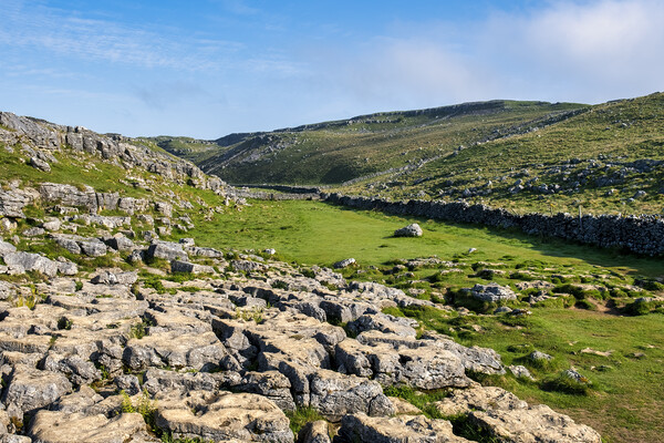 Historic Malham Cove Landscape: Yorkshire Dales Picture Board by Tim Hill