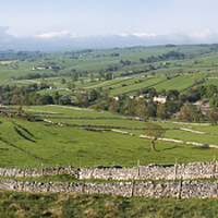 Buy canvas prints of Malham Panorama: Iconic Yorkshire Dales Scene by Tim Hill