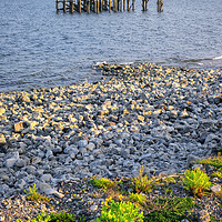 Buy canvas prints of South Gare: Tees Estuary Seascape by Tim Hill