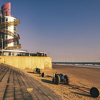 Buy canvas prints of Redcar Vertical Pier Yorkshire by Tim Hill