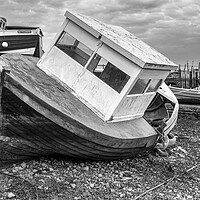 Buy canvas prints of Paddy's Hole, South Gare: Black and White by Tim Hill